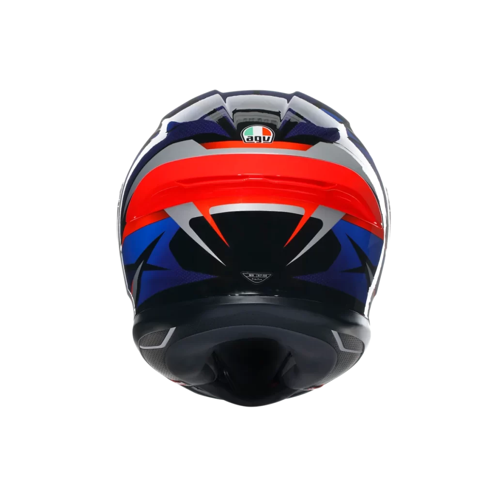Motorcycle AGV Helmet Red Blue Black White