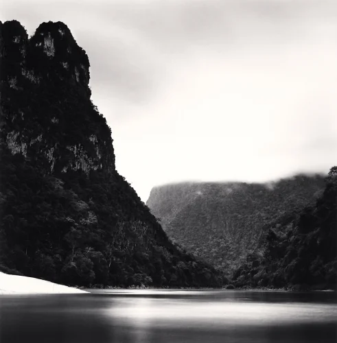Mountain Foggy Dramatic Textured High Contrast Mysterious Nature