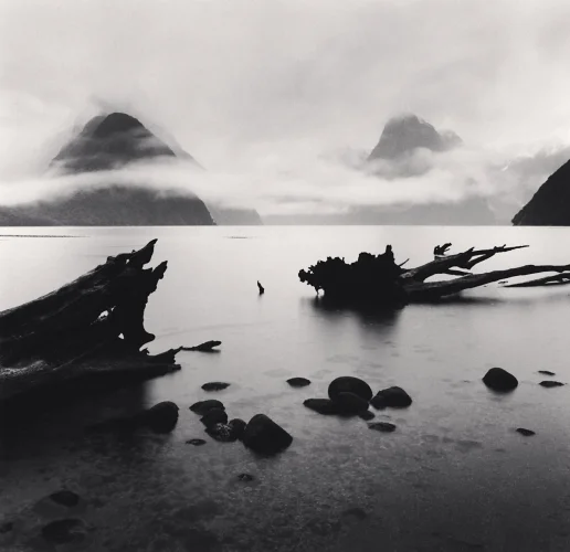 Mountain Foggy Dramatic Textured High Contrast Mysterious
