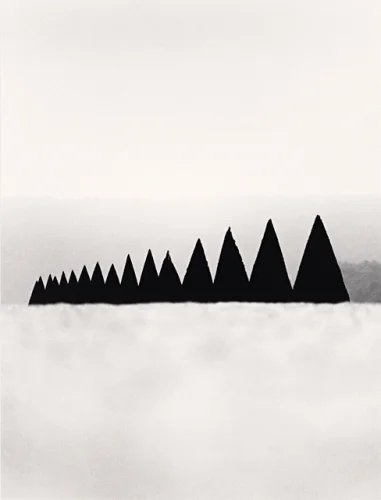 Mountain Minimalist High Contrast Mysterious Atmospheric