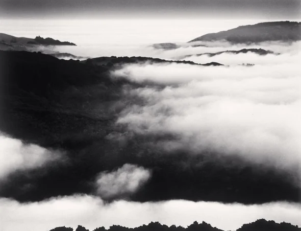 Mountain Misty Dramatic Textured High Contrast Mysterious Nature