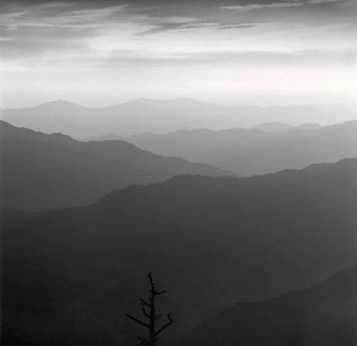 Mountain Silhouetted Layered Dramatic Atmospheric Mysterious