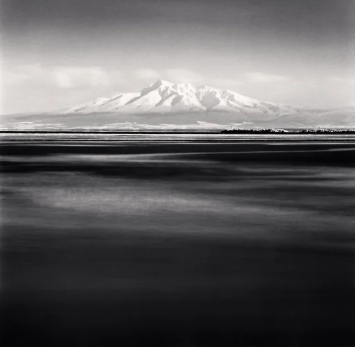 Mountain Snowy Peaks Minimalist High Contrast Moody