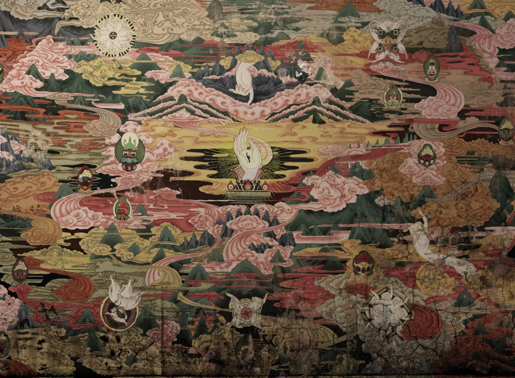 Mural Traditional Artistic Landscape Colorful Cultural