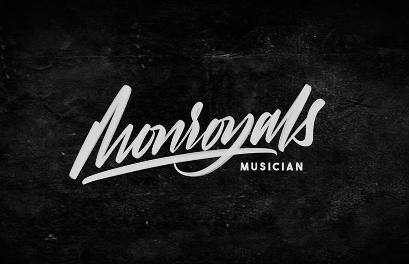 Musician Logo Black White Branding