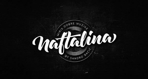 Naftalina Black White Logo