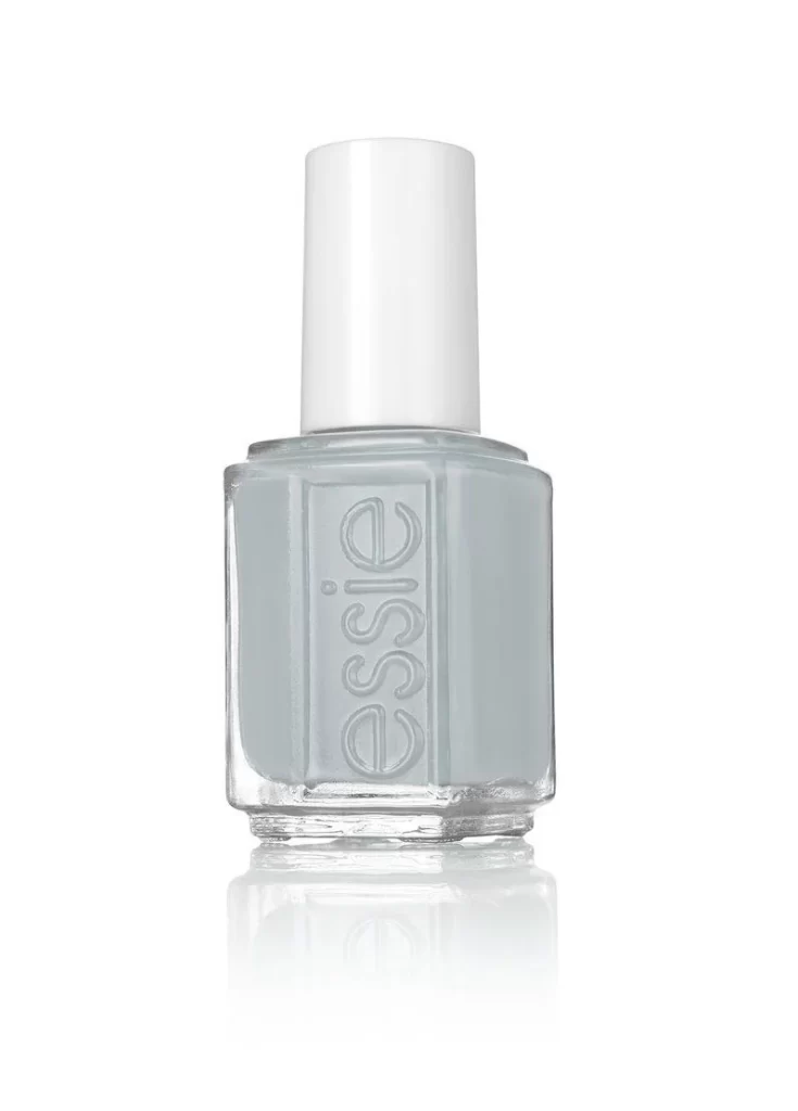 Nail Polish Bottle Clear Glass Grey Matte Cosmetics