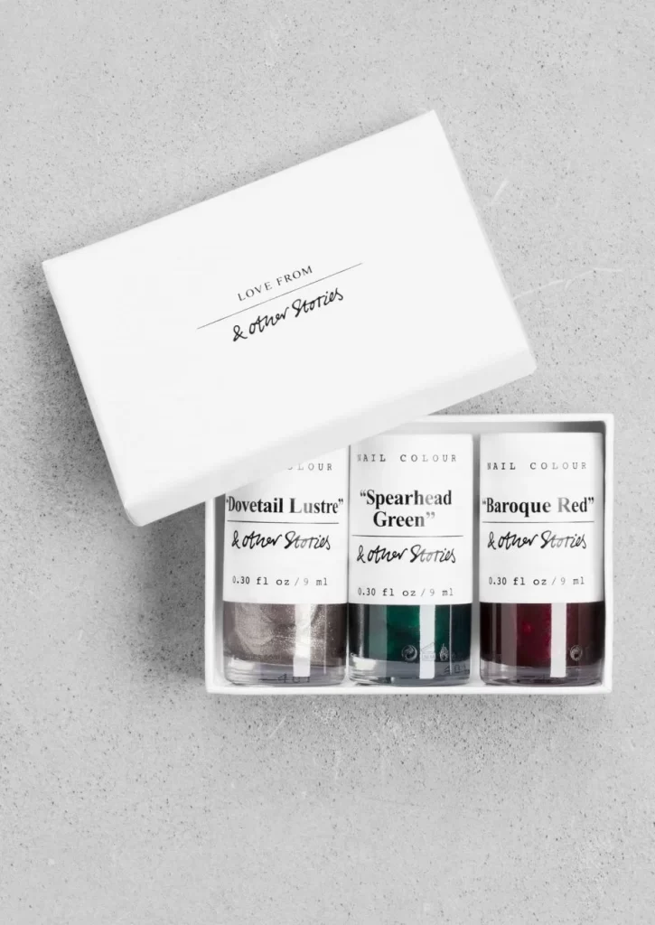 Nail Polish Bottle White Minimalist Cosmetics