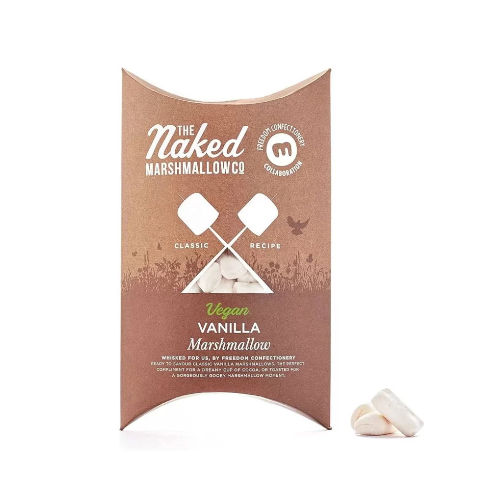 Naked Marshmallow Co Brown White Packaging