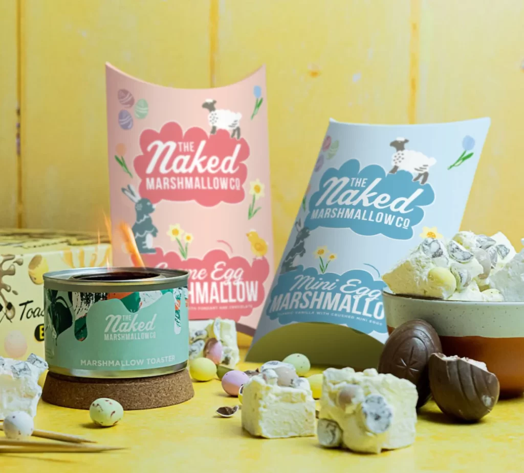 Naked Marshmallow Co Easter Pastel Packaging