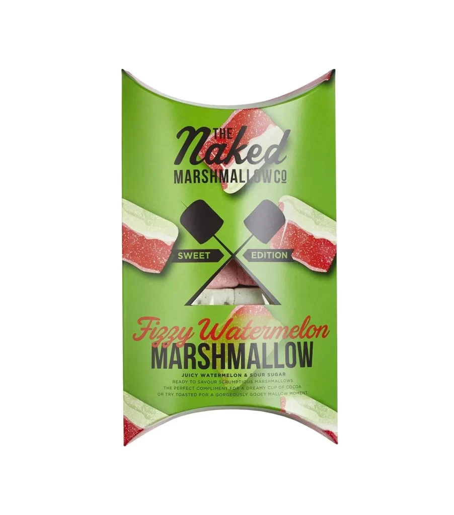 Naked Marshmallow Co Green Red Packaging