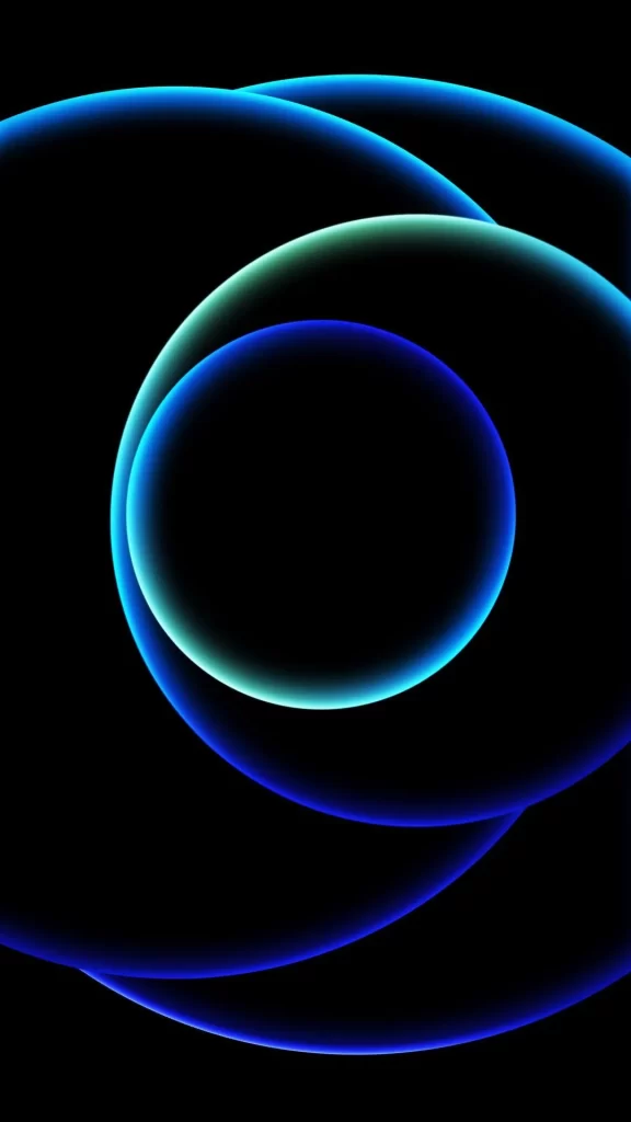 Neon Blue Orbital Rings