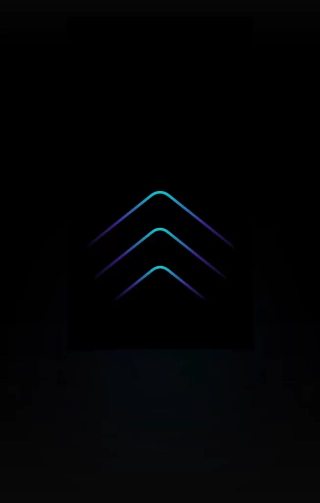 Neon Blue Triangle Glow
