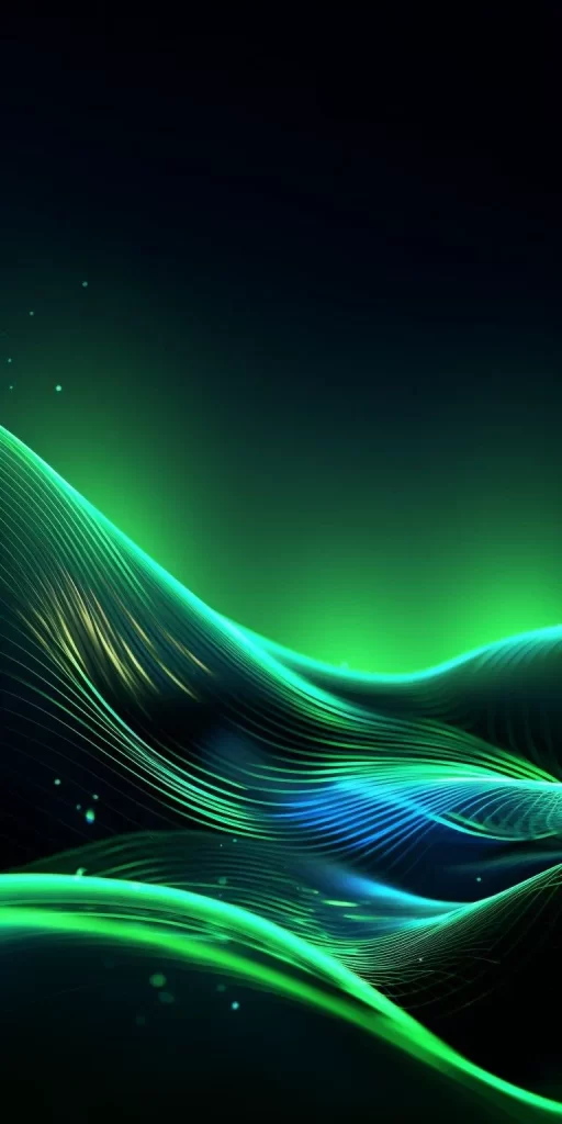 Neon Green Blue Light