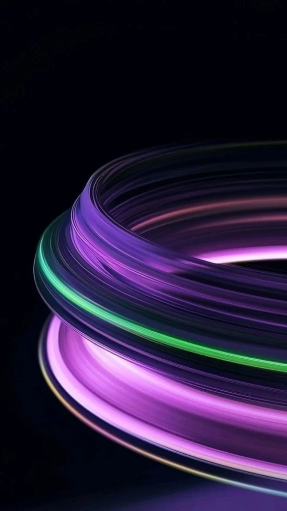 Neon Rings Colors Motion