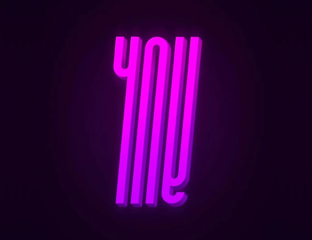 Neon Sign Pink Purple Futuristic