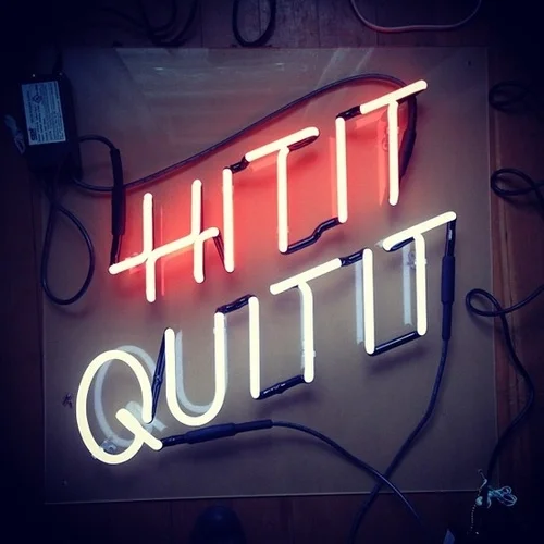 Neon Sign Red White Motivational