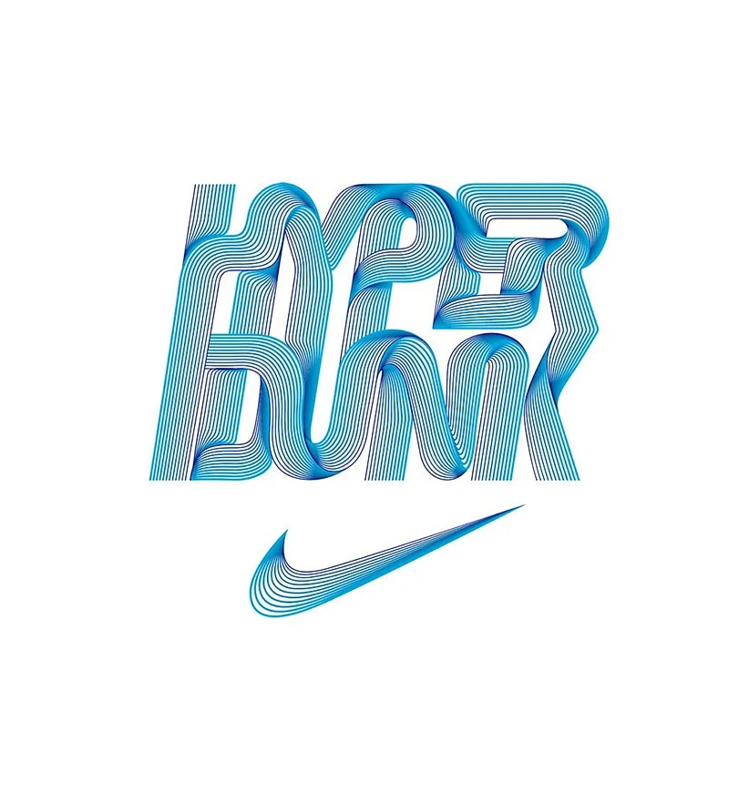 Nike Logo Blue White Sportswear Dynamic