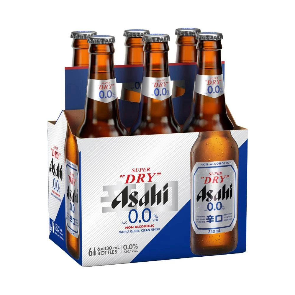 Non Alcoholic Beer Amber Bottles White