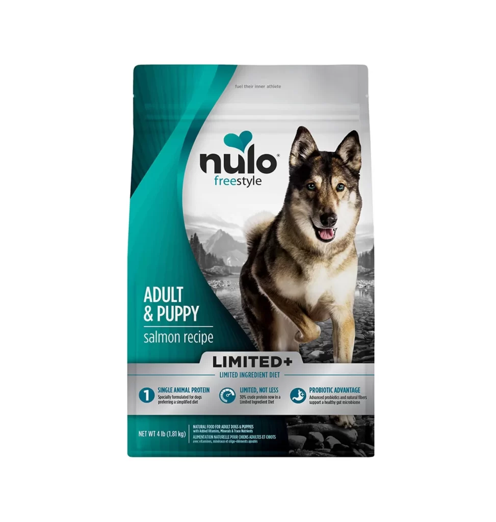 Nulo Freestyle Adult Puppy Salmon Packaging