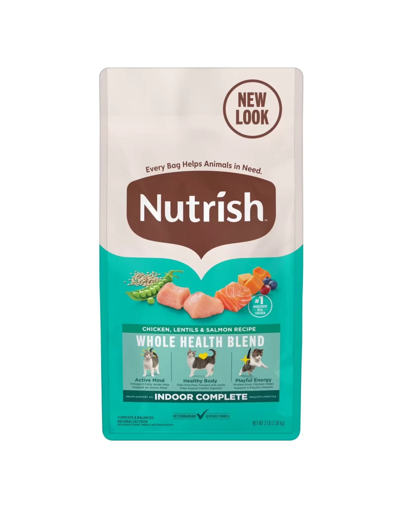 Nutrish Cat Food White Green Brown