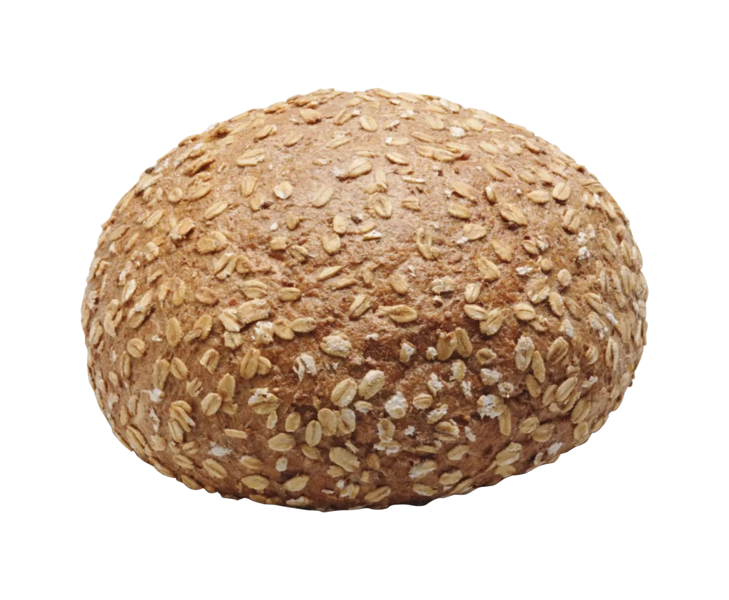 Oat Bread Whole Grain Round Nutty Crunchy Brown