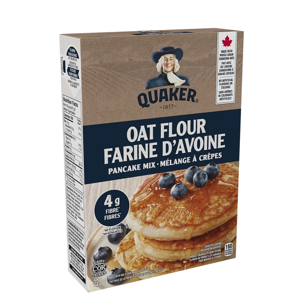 Oat Flour Pancake Mix Blueberries Golden