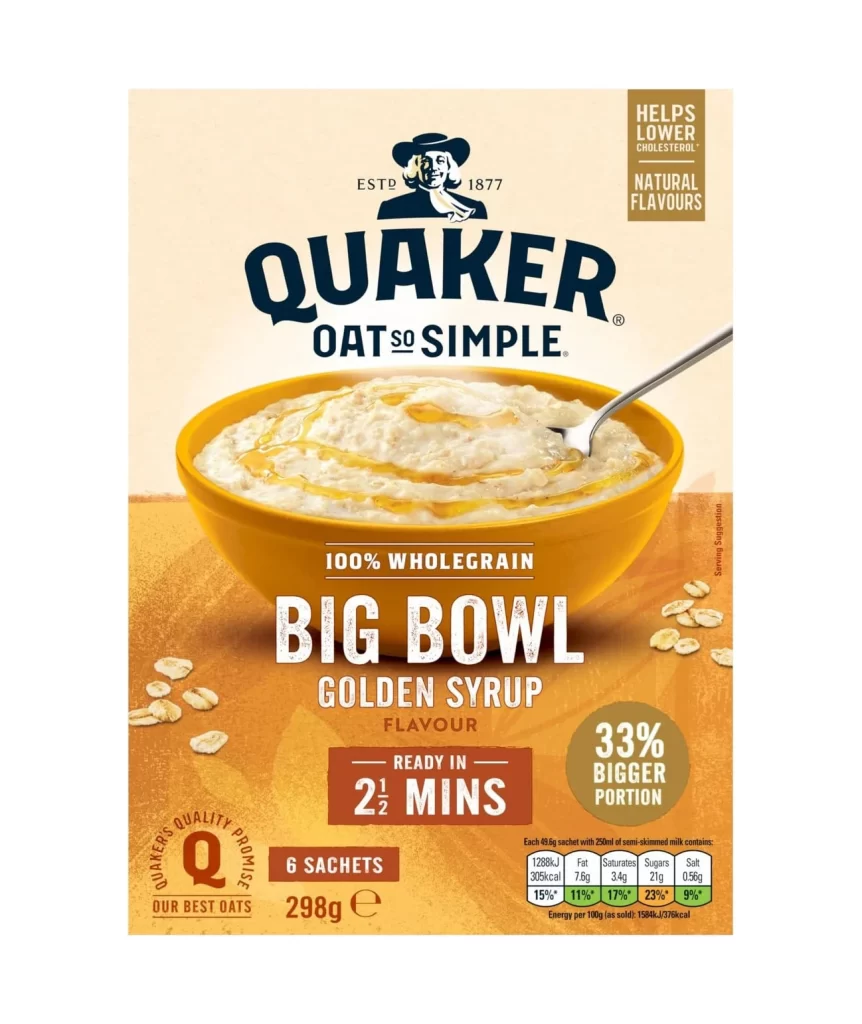 Oatmeal Golden Syrup Yellow Orange