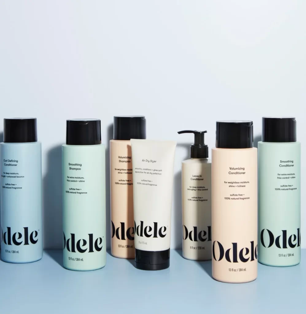 Odelle Haircare Bottle Pastel Color Black Cap