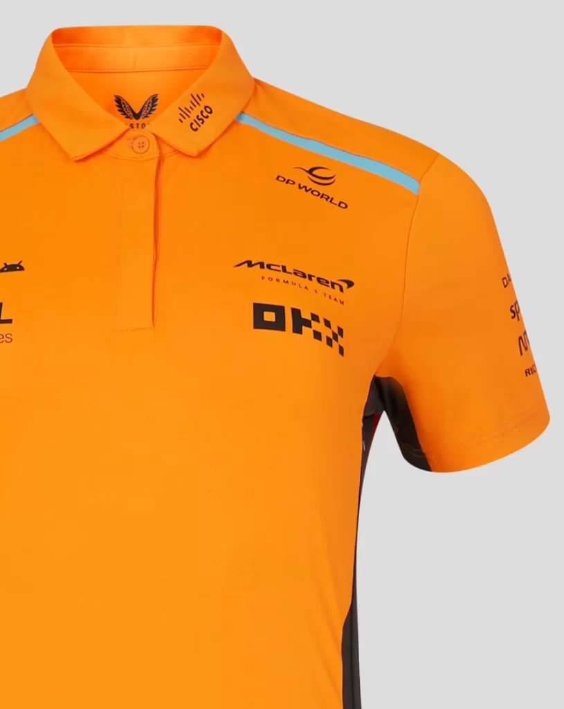 Orange Polo Shirt McLaren Formula Sponsor