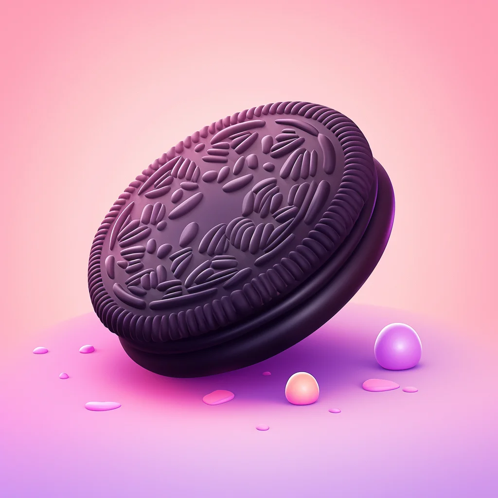 Oreo cookie 3D icon game cartoon cute lovely