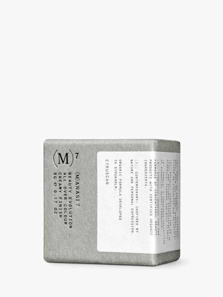 Organic Creamy Finish Box Grey Minimalist Cosmetics