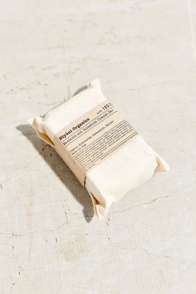 Organic Skincare Bar Natural Fabric Creamy Eco-friendly