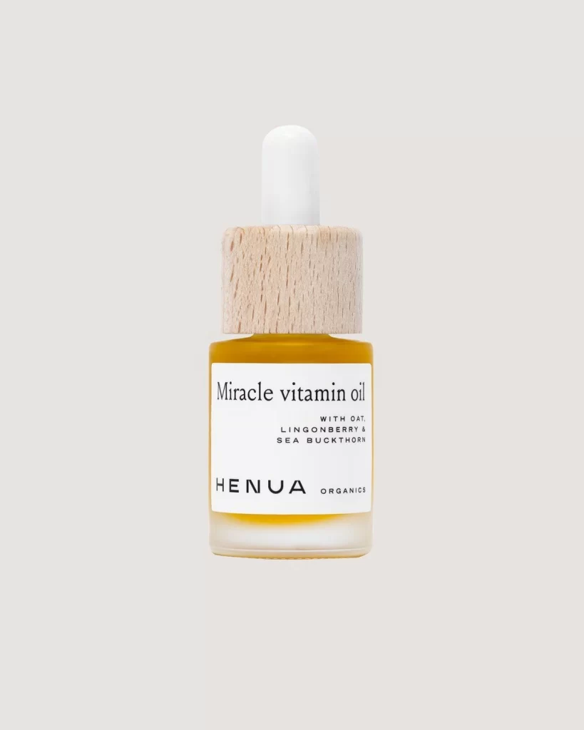 Organic Skincare Bottle Glass Amber Wooden Cap