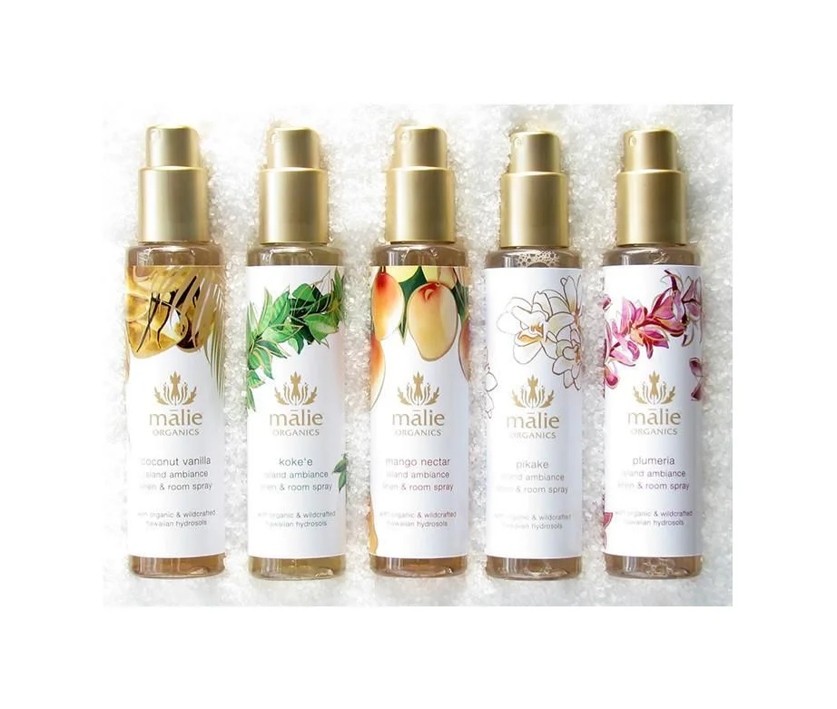 Organic Skincare Spray Glass Amber Botanical