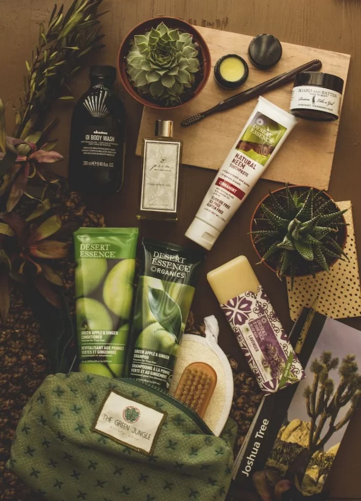 Organic Skincare Tube Green Natural Ingredients