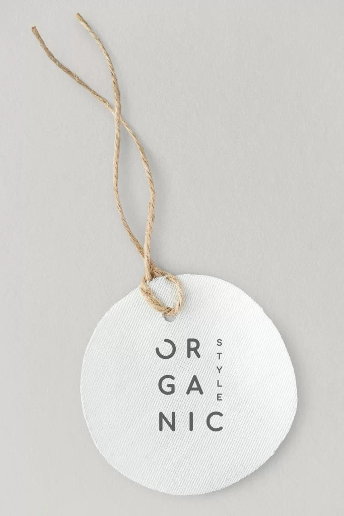 Organic Style Tag White Twine