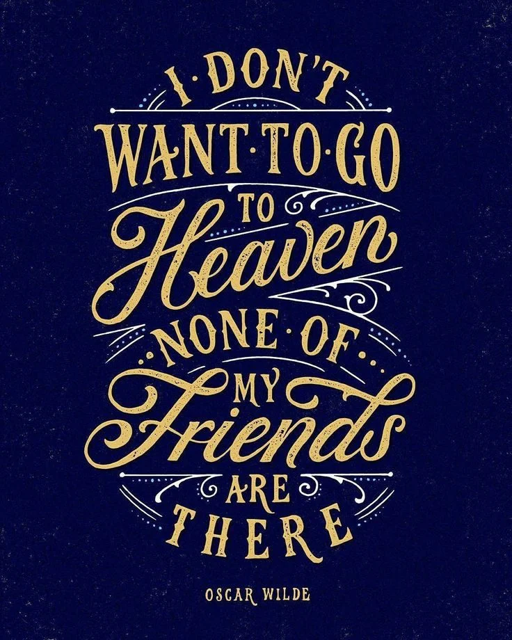 Oscar Wilde Quote Gold Blue V1