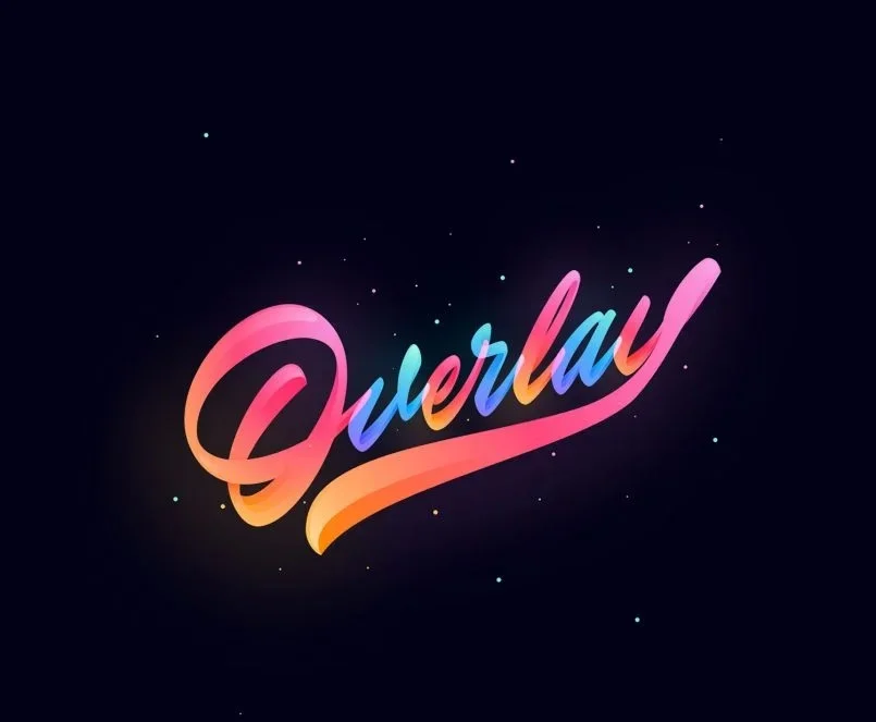 Overlay Rainbow Black Art