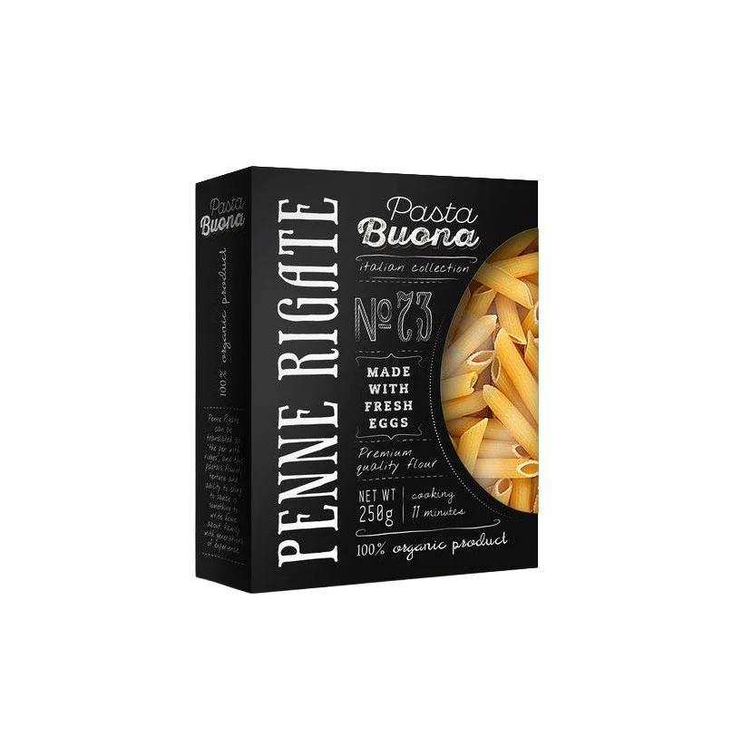 Pasta Box Black Yellow Organic Italian