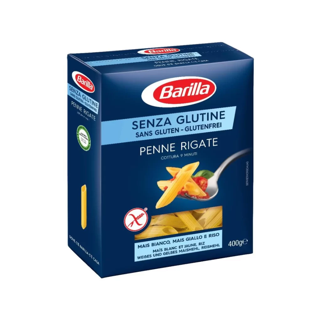 Pasta Box Blue Yellow Gluten Free
