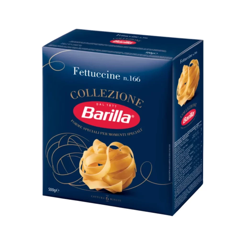 Pasta Packaging Blue Gold Elegant