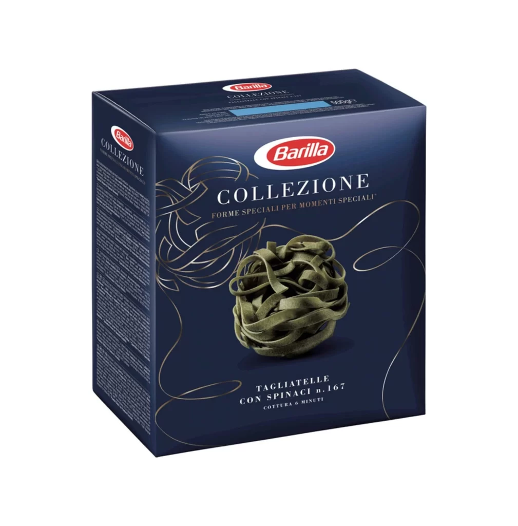 Pasta Packaging Dark Blue Gold Elegant