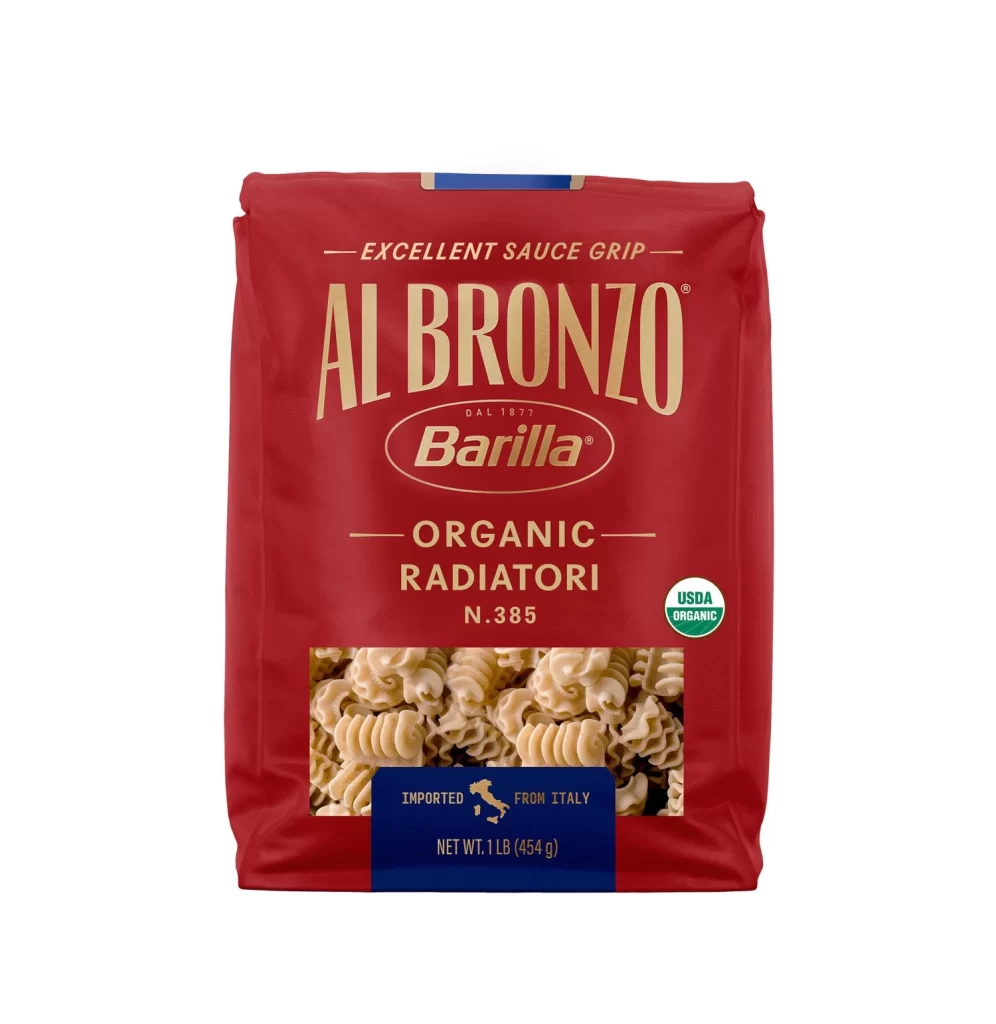 Pasta Packaging Red Gold Organic