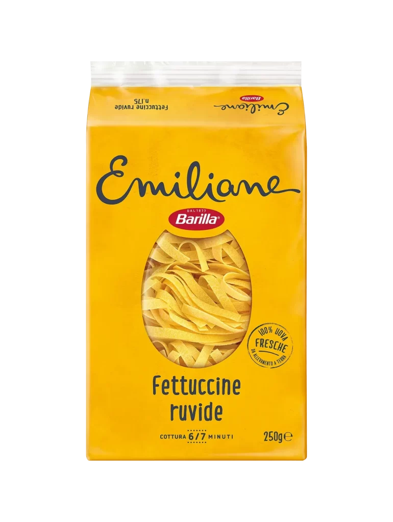 Pasta Packaging Yellow Black Red Elegant