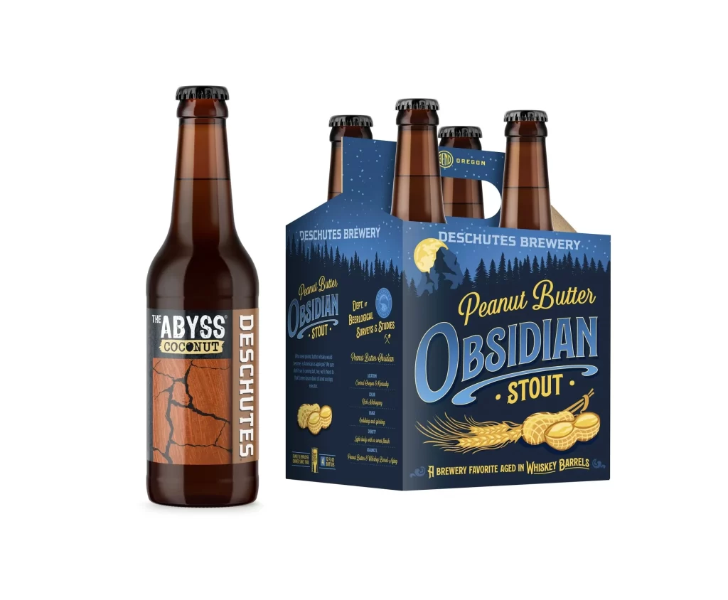Peanut Butter Obsidian Stout Dark Packaging