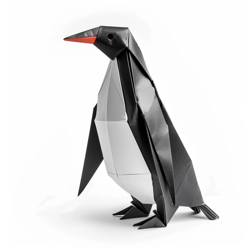 penguin folding origami art paper
