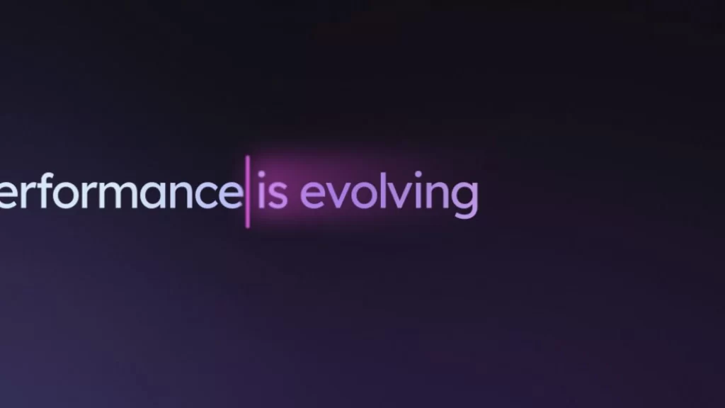 Performance Evolving Text Purple