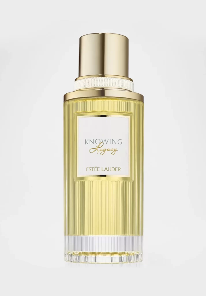 Perfume Bottle Gold White Elegant Luxurious