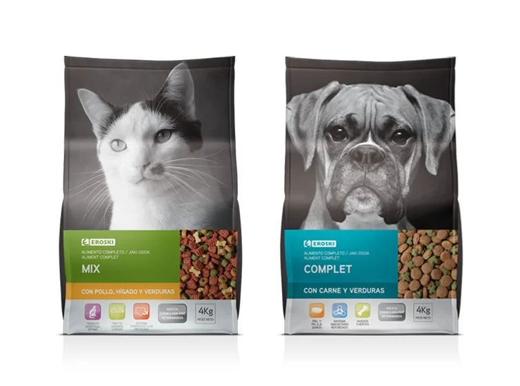 Pet Food Bags Cat Dog Black